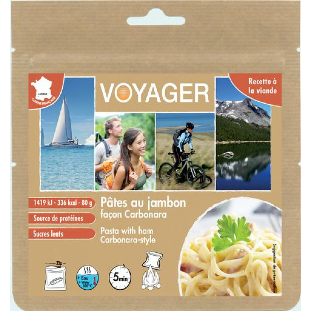 Voyager Pates Au Jambon Facon Carbonara Repas Lyophilises